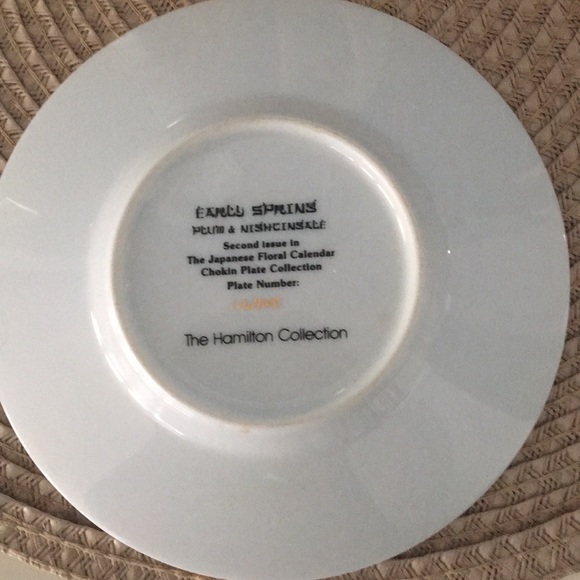 🌻 Chokin art Japanese calendar plate. - Picture 2 of 2